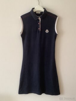 Nádherné tmavě modré šaty MONCLER - 2