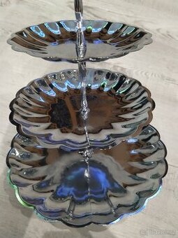 Etažér třípatrový na cukroví na cokoliv. - 2