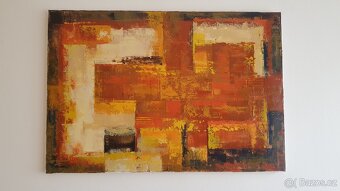 Prodej autorského abstraktního obrazu: Zemité tóny - 2