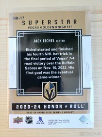 Jack Eichel Super Star 2023-24 honor roll Hokejová kartička - 2