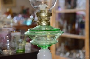 lampa, foukané sklo, uranové sklo - 2