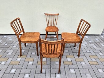 Celodřevěné retro jídelní židle TON, THONET - 2