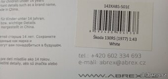 ABREX 1:43 ŠKODA 130 RS - 2