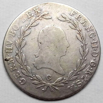 Stříbrná mince r. 1803 František II. - 2