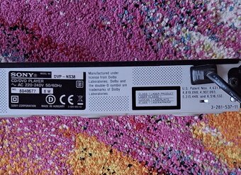 CD a DVD přehrávač SONY dvp ns38 - 2