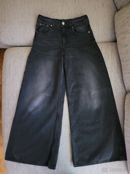 Dívčí široké rifle Super Wide zn. H&M, v. 158-164 - 2