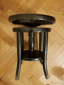 Starožitná točící židle k pianu THONET /č2/ - 2