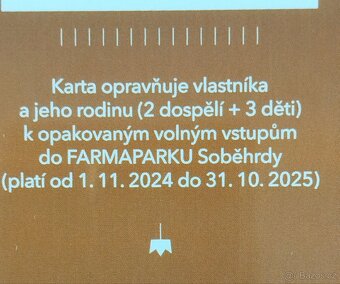 Farmapark Soběhrdy - VIP permice pro celou rodinu - 2