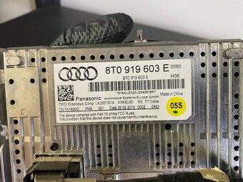 Palubní displej MMI Audi A4 B8 - 2