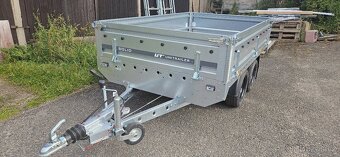 Bržděný dvouosý přívěs 2500 x 1500 x 400mm - 2000kg - 2