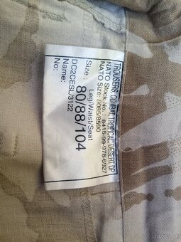 Vojenské pouštní kalhoty použité - 2