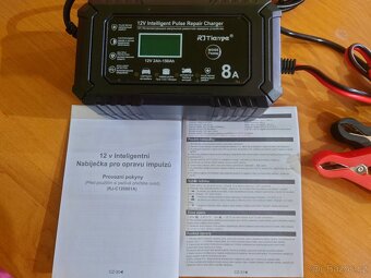 Inteligentní impulzní autonabíječka 12V, 8A, nová. - 2