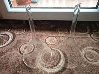 2x Skleněný trychtýř, nálevka, rozměr 28 cm x 15.5 cm - 2