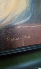 Originál plátno akt "Kopretina" - Carpin - Nadymáček - 2