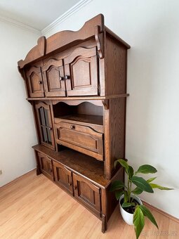 Starožitná skříň/vitrína z masivu - 2