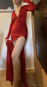 Červené večerní šaty SHEIN - 2