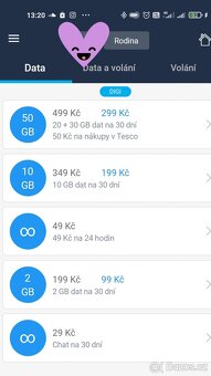 SIM Tesco mobile 50gb za 300 měsíčně - 2