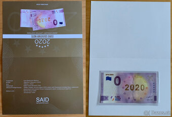 0 Euro souvenir so zlatou pritlacou Gold edition - 2