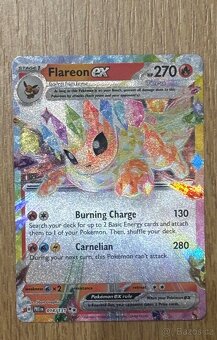 ✨Flareon ex 014/131 + Eevee 074/131 Pokémon karty NOVÉ✨ - 2