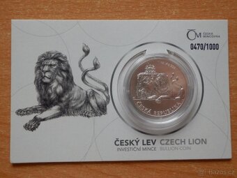 Nabídněte Český lev 2017,18,19,20 1oz číslovane - 2