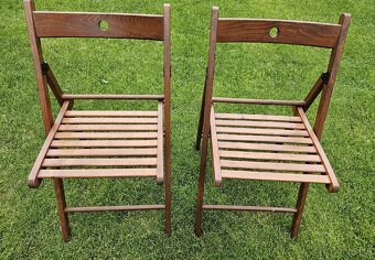 2x SKLÁDACÍ ŽIDLE IKEA TERJE - 2