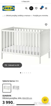 Dětská postýlka Ikea Sundvik - 2