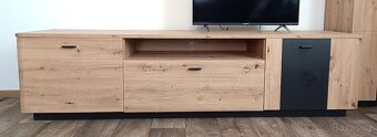 TV komoda + Nástěnný panel, jako nové - 2
