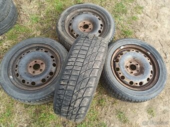 plechové disky 6Jx15H2 ET43 5x100 zimní 195/55/15 - 2