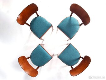 Přečalouněné jídelní židle TON, 4 kusy. - 2