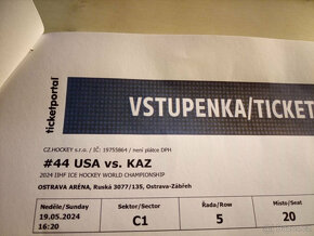 Vstupenky MS v hokeji na Slovensko-Latvia a USA-Kazachstán - 2