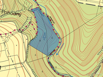 Prodej lesního pozemku 12312 m2 v obci Slabce, okres Rakovní - 2