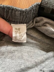 Kalhoty H&M s podšívkou vel. 104 - 2