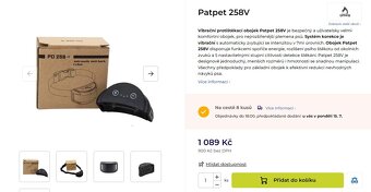 Protištěkací obojek PD258-V - zvuk, vybrace, bez elektrošoků - 2