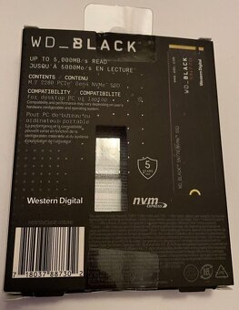 WD Black SN770 500GB SSD M.2 NVMe, záruka do 12/2027 - 2