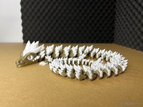 Flexibilný kryštálový drak 3D tisk - 2