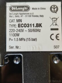 De'Longhi pákový kávovar Icona ECO 311.BK - 2