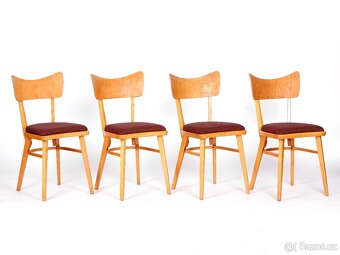 Designové retro židle po přečalounění, 4 kusy. - 2