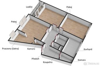 Prodej, byt 3+1, lodžie, ul. Manětínská, Plzeň - 2