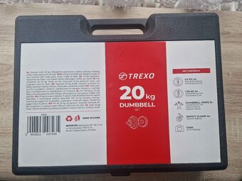 TREXO 20kg sada jednoručních činek - 2