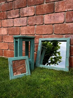 Koupelnový set 2x zrcadlo + stolička - 2