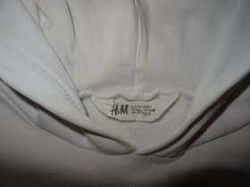 bílá mikina s kapucí vel. 170 - 2