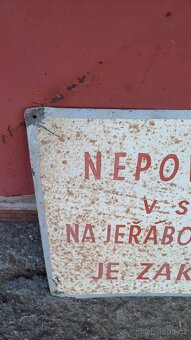 Plechová cedule - 2
