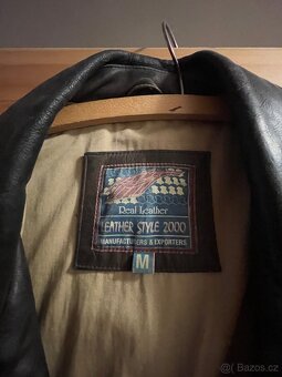 kožená bunda pánská velikost M - 2