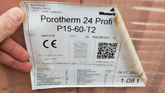 Cihly Porotherm 24 Profi P15 - 2