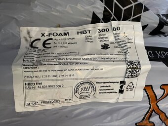 Tepelná izolace Ediltec XPS X-FOAM HBT 300 kPa 80 mm (3,75 m - 2