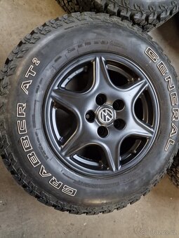 Alu disky org.VW T4 15"5×112 Off road pneu - 2