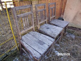 Prodáme 3 historicke židle k repasi - 2