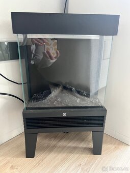 LUCCA elektrický krb, 650/1300W, 240V/50Hz, 508x310x180mm - 2