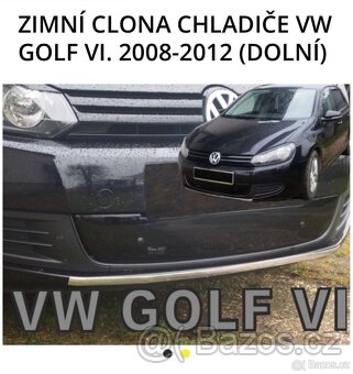 VW Golf VI zimní clona chladiče - 2