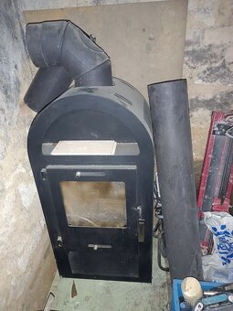 Krbová kamna 7,2 kW + roura a koleno - 2